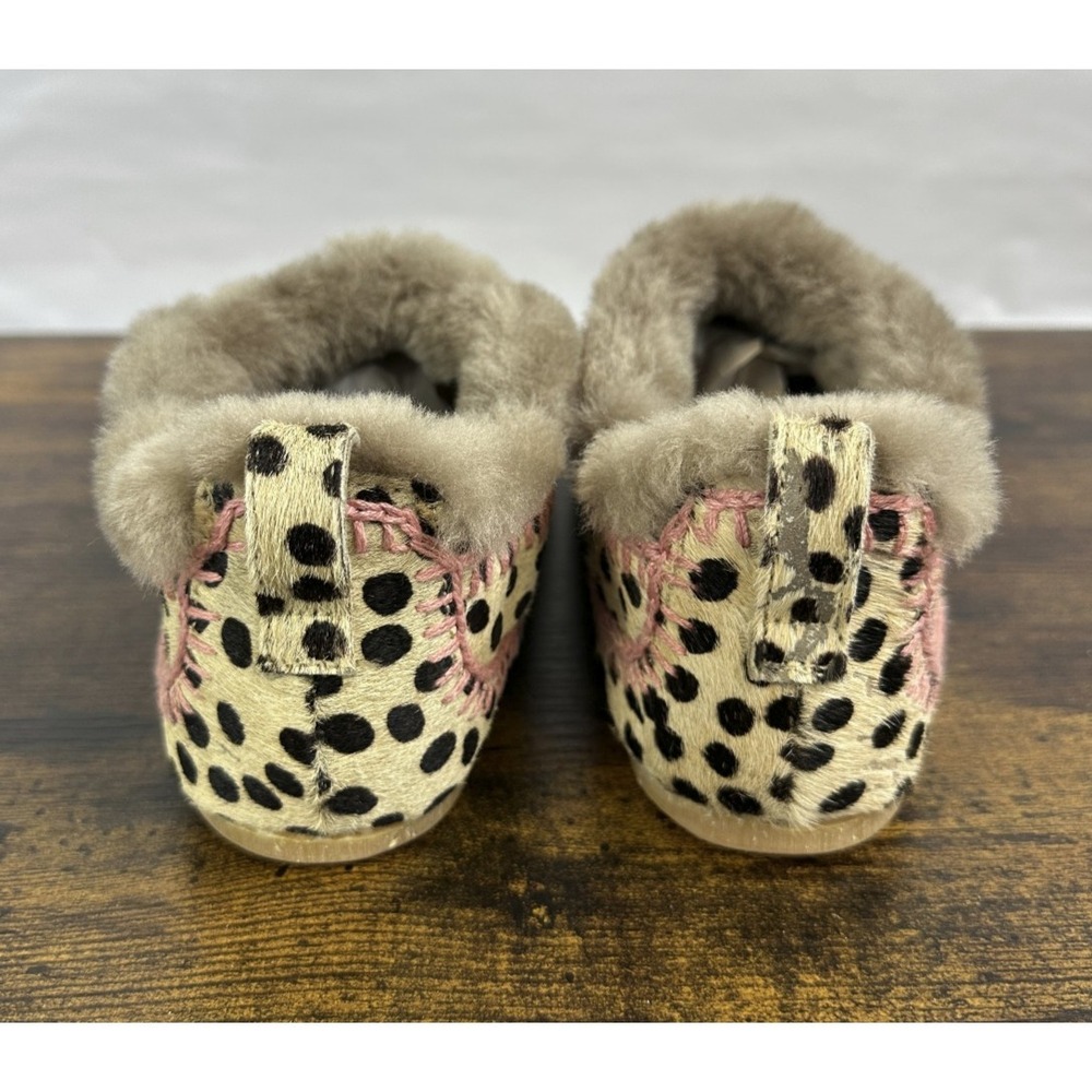 Laidback London Printed Embroidered Suede Slippers Size 37 US 6 Shearling Anthro - Picture 12 of 16